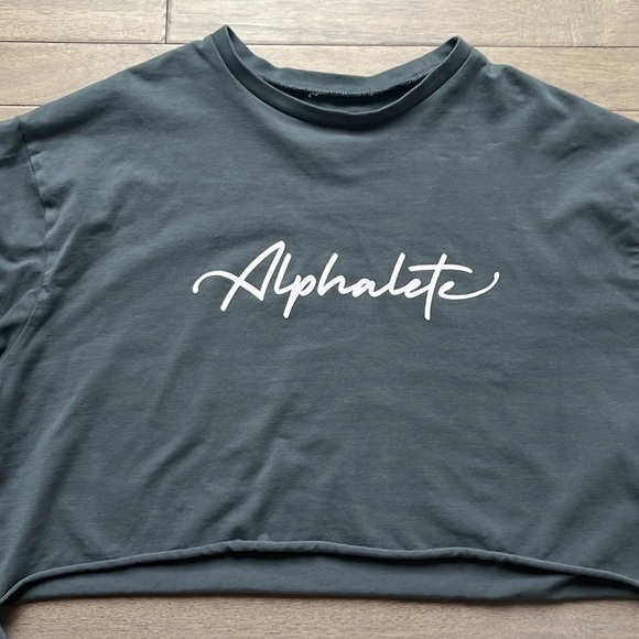 Alphalete Crop Long Sleeve T-size Small - Picture 2 of 4
